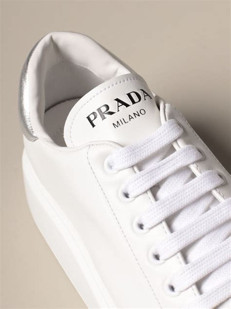 ladies prada trainers|Prada white sneakers women's.